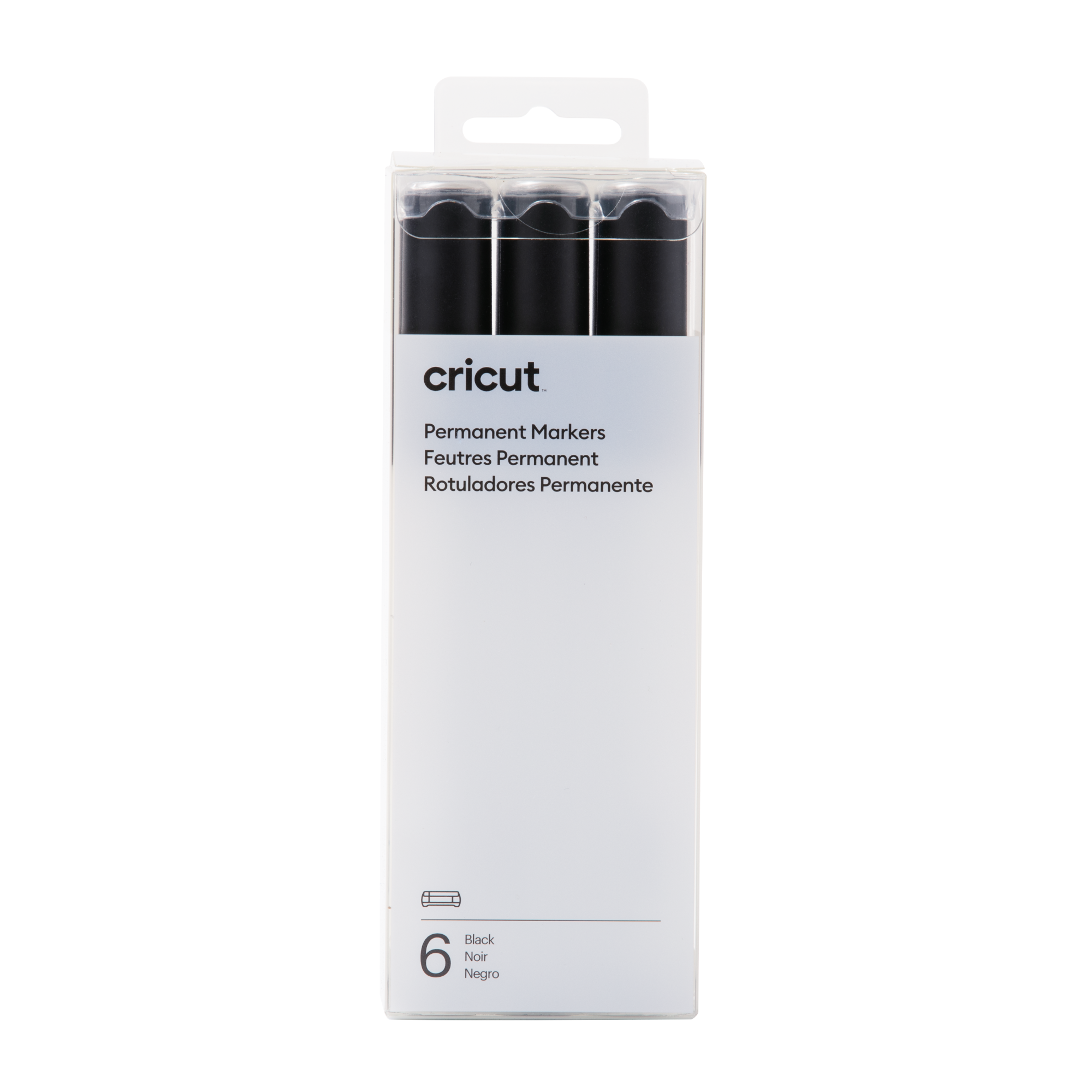 Cricut™ Permanent Markers 2.5 mm | Black (6 Count)