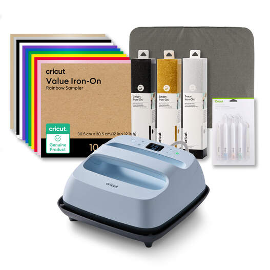 Cricut EasyPress™ 3 - 22.5 cm x 22.5 cm / 9 in x 9 in + Everything Iron-On Bundle