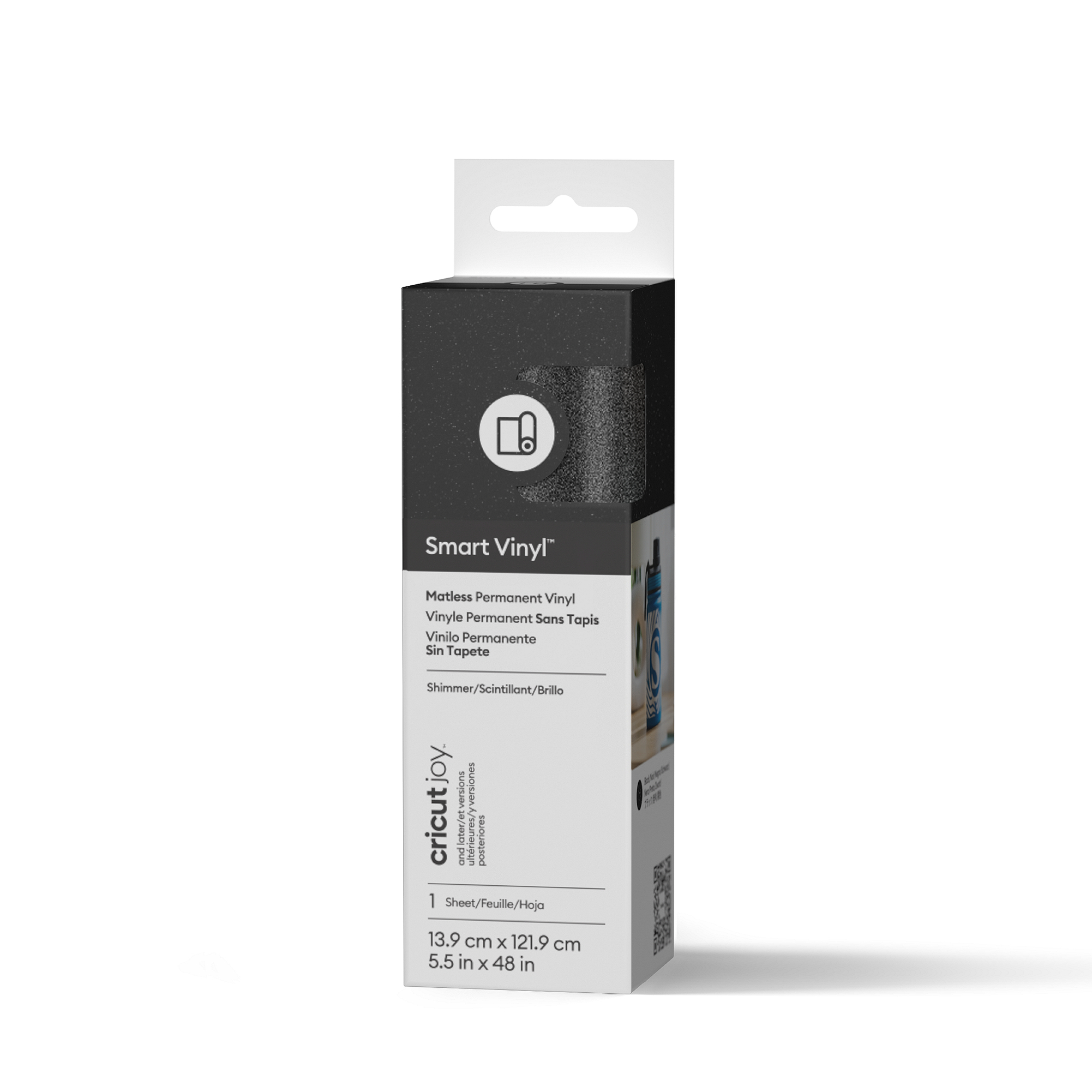 Cricut Joy Smart Vinyl Shimmer Matless Permanent Vinyl | Black