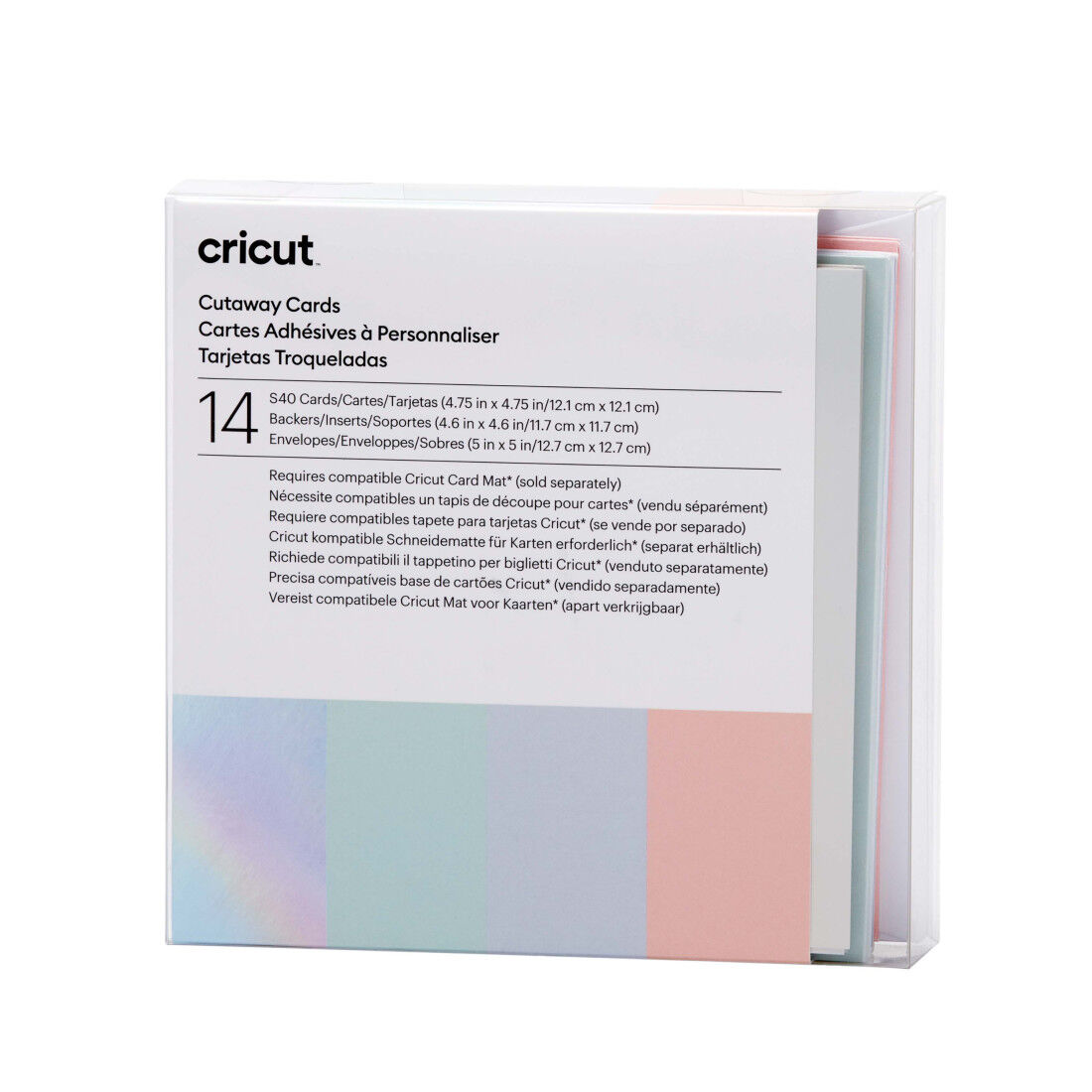 Cricut™ Cutaway Cards | Pastel Sampler | S40 | 14 Count