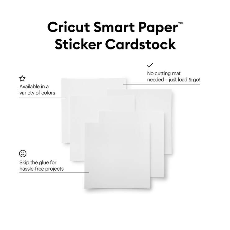Smart Paper™ Sticker Cardstock, White Smart Paper™ Sticker Cardstock, White