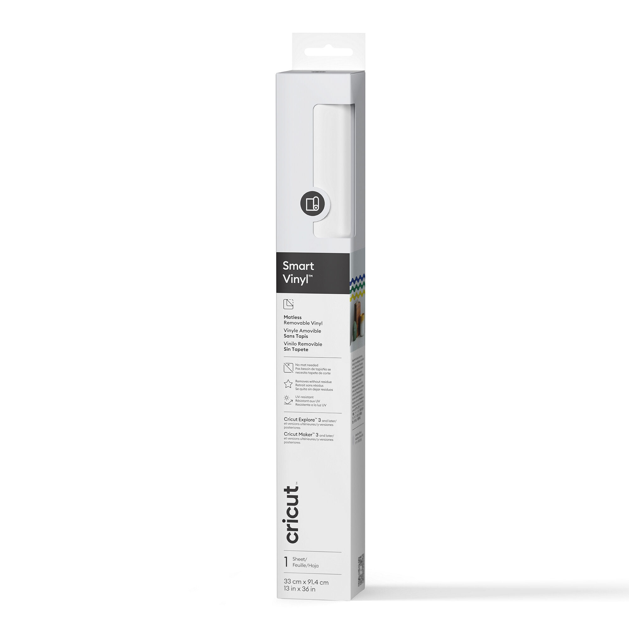 Cricut Smart Vinyl | Removable (0.9 m / 3ft) | White