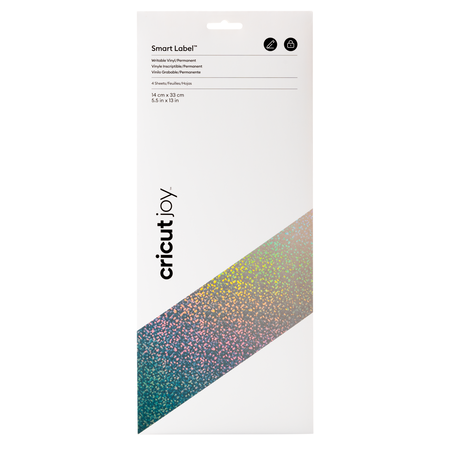 Vinyle inscriptible Smart Label™ Cricut Joy™ – Permanent, argent holographique Vinyle inscriptible Smart Label™ Cricut Joy™ – Permanent, argent holographique