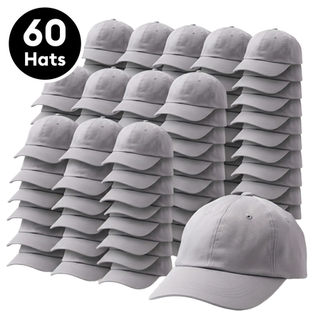 Cricut Ball Cap Hat Blank, Grey (60 unit&eacute;s)