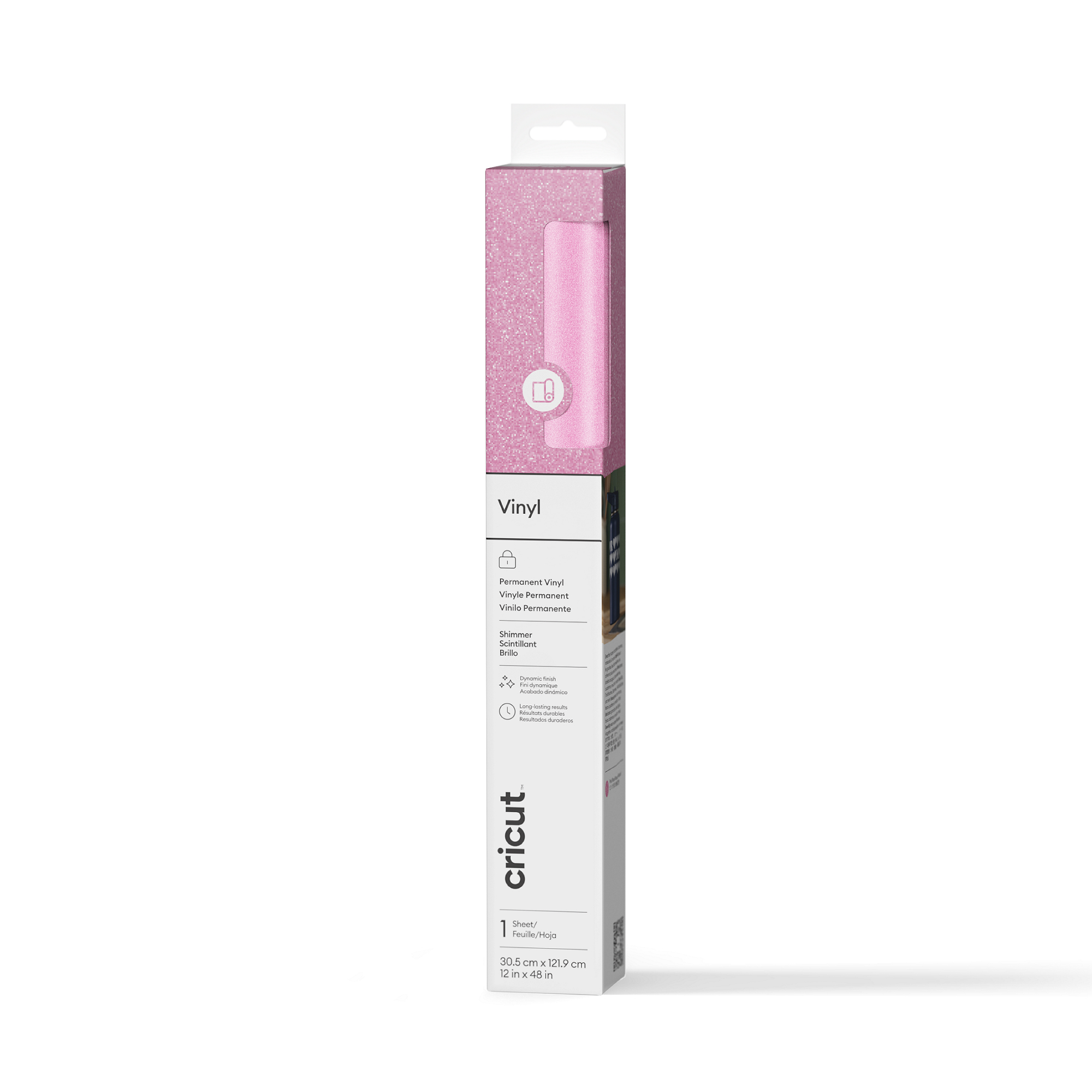Cricut™ Shimmer Vinyl | Permanent (4 ft) | Pink