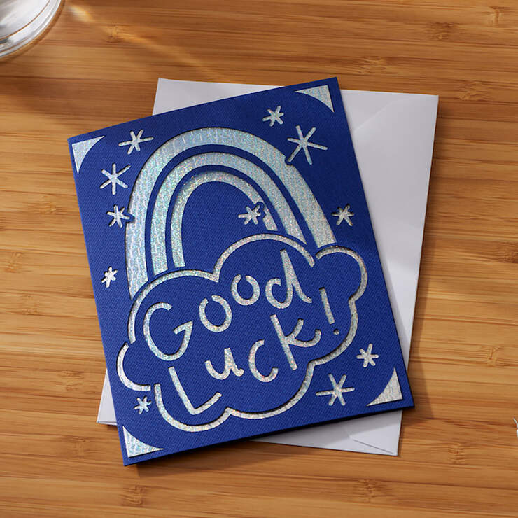 Échantillon d'insert de cartes Cricut Joy™, Écailles arc-en-ciel Échantillon d'insert de cartes Cricut Joy™, Écailles arc-en-ciel