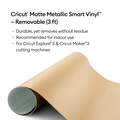 Matte Metallic Smart Vinyl™ – Removable, Champagne (3 ft)