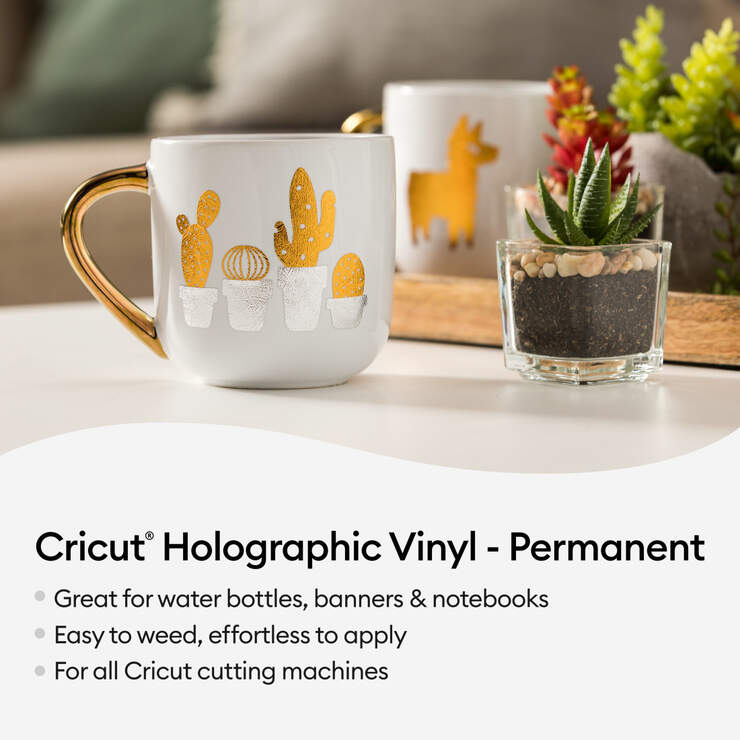 Vinyle holographique, collection Rose - Permanent (6 unités)