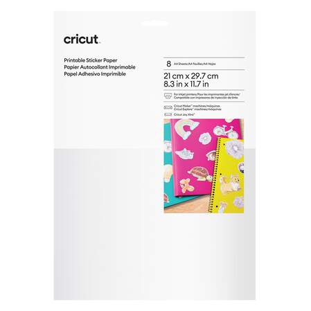 Printable Sticker Paper &ndash; A4 (8 ct)