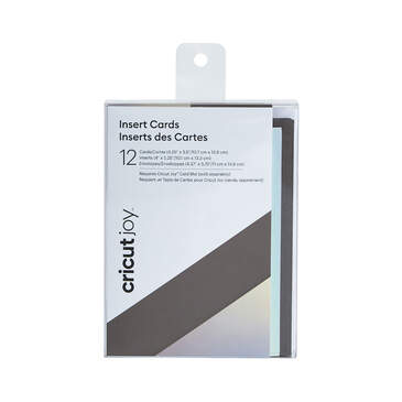 Cricut Joy™ Insert Cards, Gray/Silver Matte Holographic