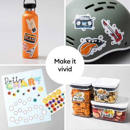 Bedruckbares Aufkleberpapier f&uuml;r Laserdrucker &ndash; A4 (25 Stk.), Wei&szlig;