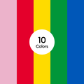 Value Iron-On - Rainbow Sampler, 12 in x 12 in (10 ct)