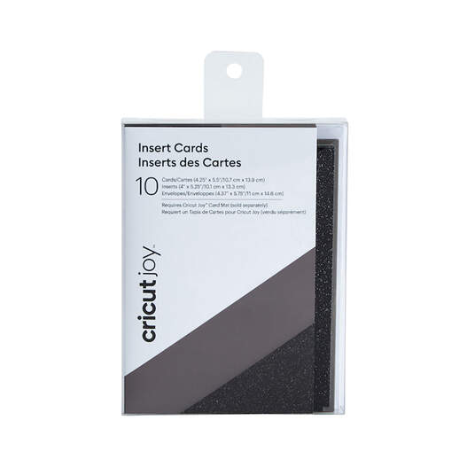 Cricut Joy™ Insert Cards, Gray/Black Glitter