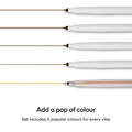 Permanent Metallic Markers 1.0 mm, Gold/Silver/Copper (3 ct) + Adapter