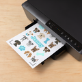 Set de stickers imperméables et imprimables holographiques – A4 (5 feuilles)