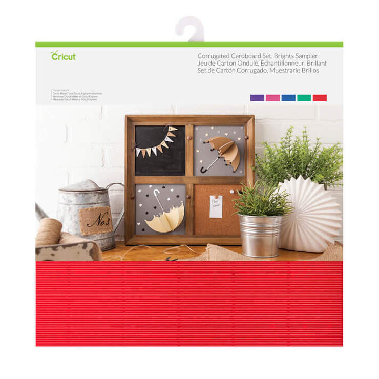 Wellpappen-Sampler, helle Farben Wellpappen-Sampler, helle Farben