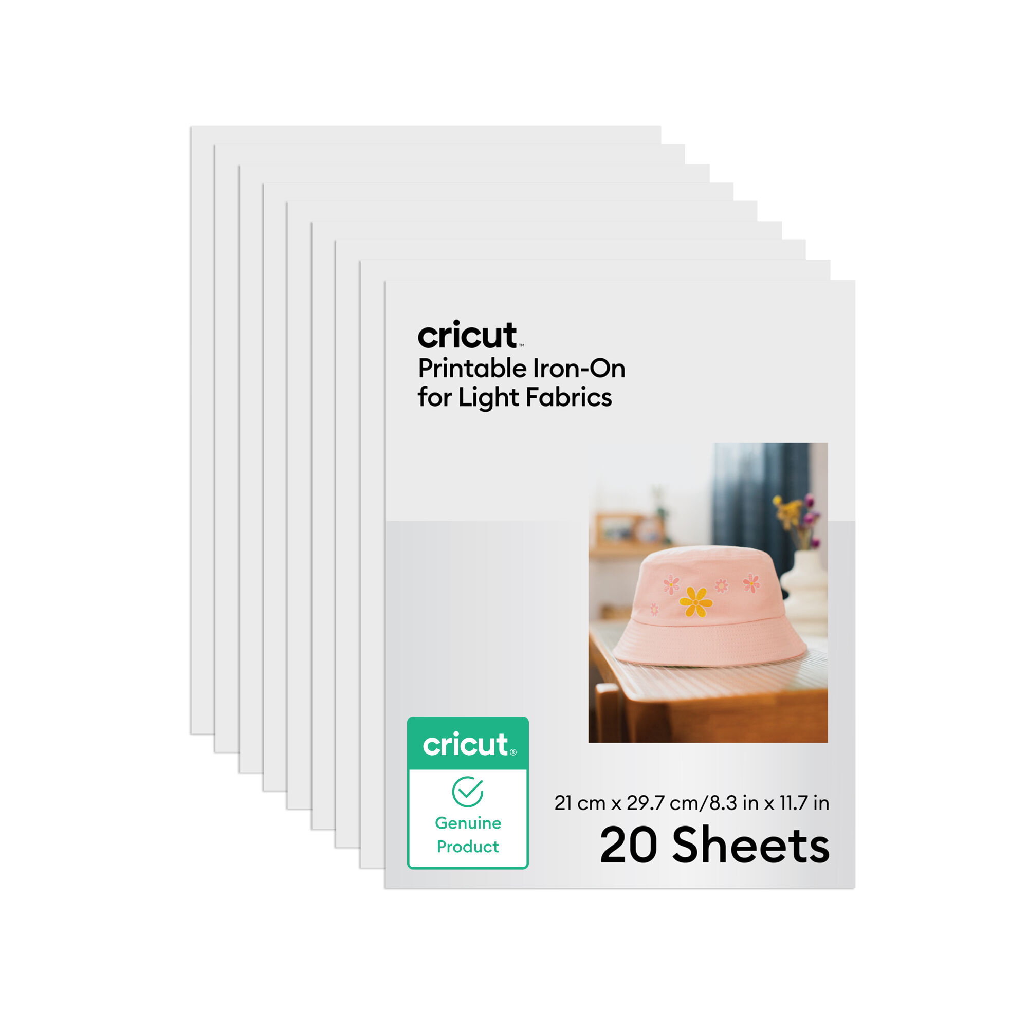 Cricut Printable Iron-On For Light Fabrics – A4 | 20 Count