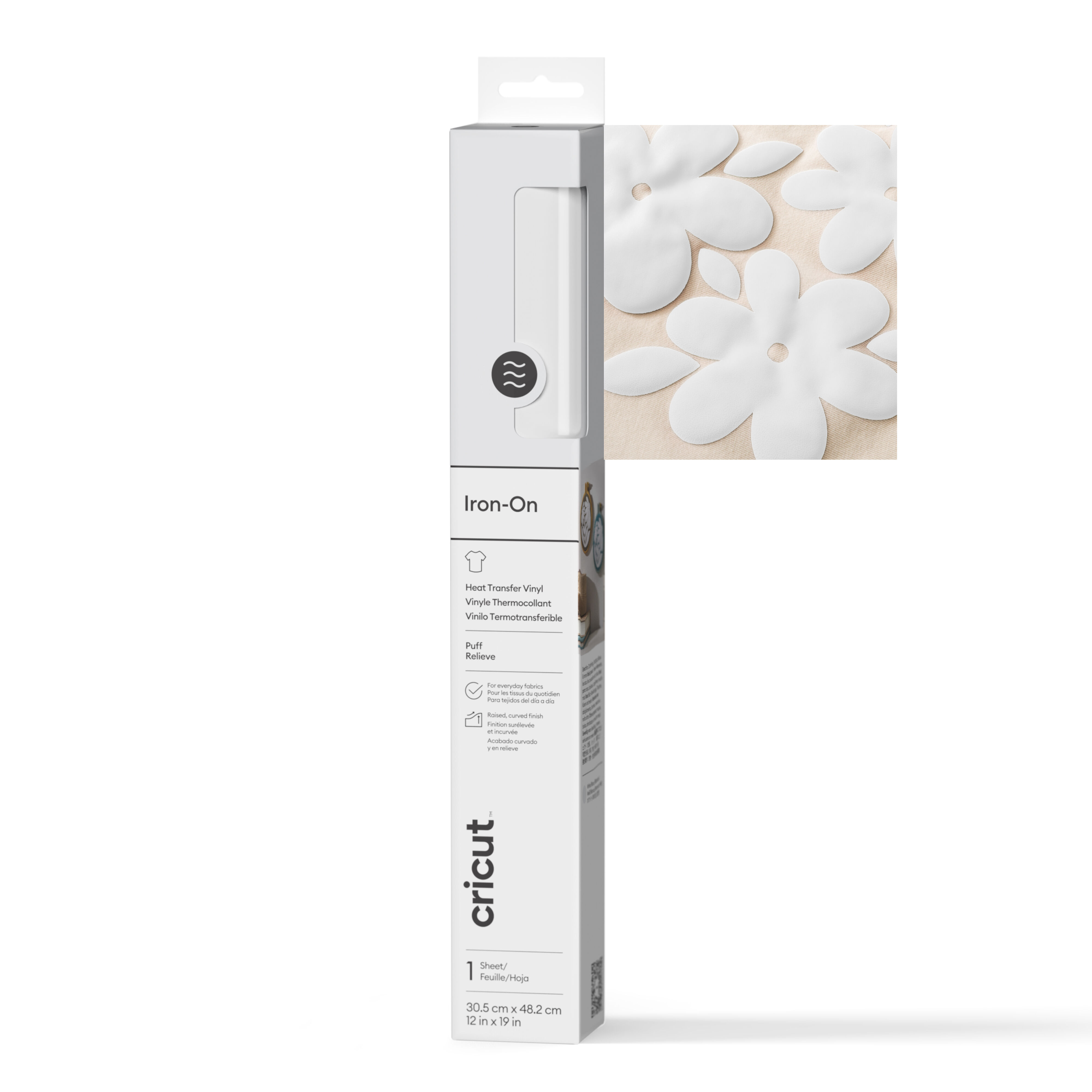 Cricut™ Puff Iron-On (0.5m / 19 in) | White