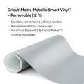 Matte Metallic Smart Vinyl™ – Removable, Silver (12 ft)