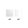 Sublimation Glitter Iron-On Kit &ndash; A4 (4 ct), Glitter White