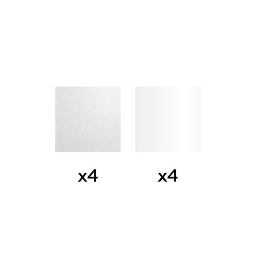 Sublimation Glitter Iron-On Kit &ndash; A4 (4 ct), Glitter White
