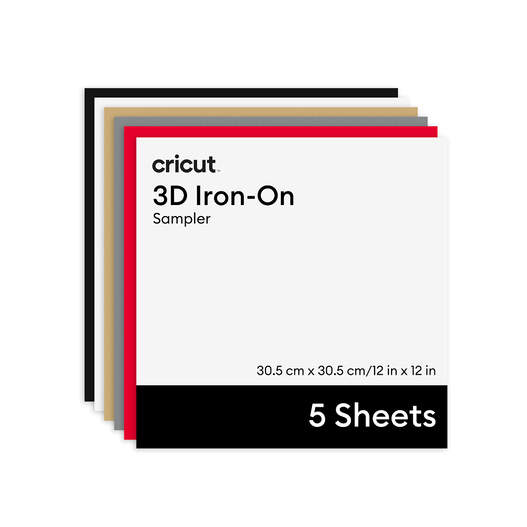 3D Iron-On, Bold Sampler (0.3m / 12 in) (5 ct)