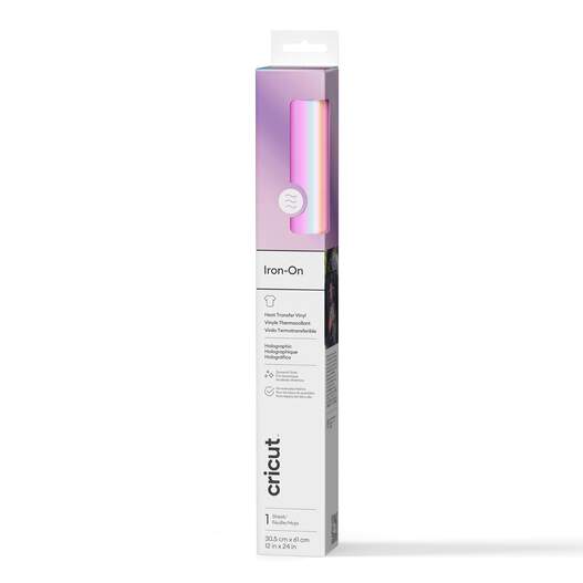 Holografische B&uuml;gelfolie, Blau, 30,5 cm &times; 61 cm (12" x 24")