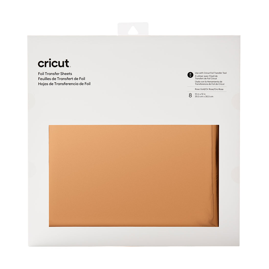 Cricut Foil Transfer Sheets | Rose Gold | 8 Count