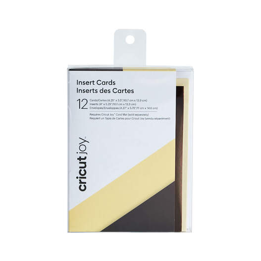 Cricut Joy™ Insert Cards, Cream/Gunmetal