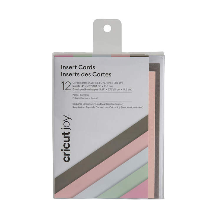 Échantillon d'insert de cartes Cricut Joy™, Pastel Échantillon d'insert de cartes Cricut Joy™, Pastel
