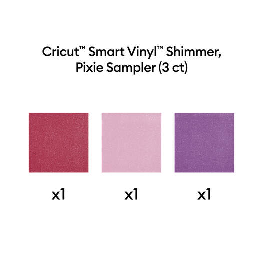 Smart Vinyl&trade; &ndash; permanentes Vinyl ohne Schneidematte, Pixie-Musterset &ndash; 33 x 30,5 cm / 13 x 12 Zoll (3 Stk.)