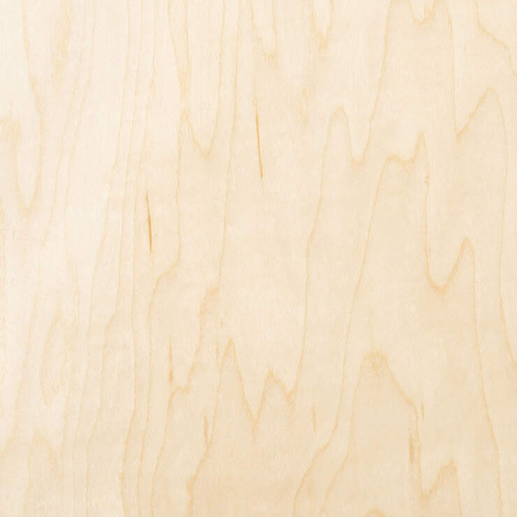 Natürliches Holzfurnier 30,5 cm × 30,5 cm (12" x 12") – Ahorn 
