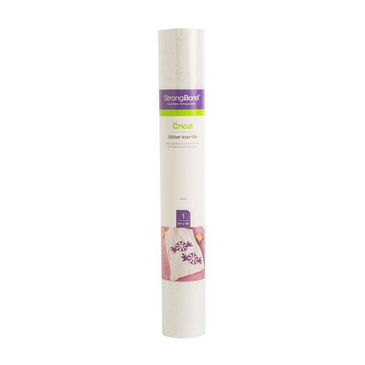 Glitter Iron-On (0.5m / 1.6 ft), White