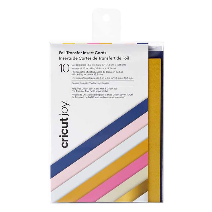 Inserts de cartes de transfert de foil Cricut Joy™, Collection Sensei Inserts de cartes de transfert de foil Cricut Joy™, Collection Sensei