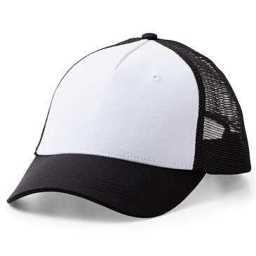 Cricut Trucker Hat, Black/White