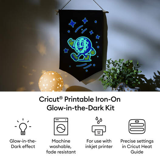 Printable Iron-On Glow in the Dark Kit &ndash; A4 (4 ct)
