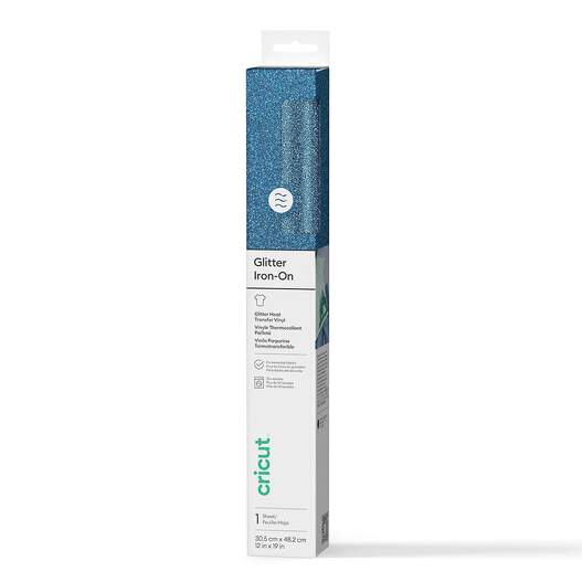 Glitzer-Iron-On, Aqua