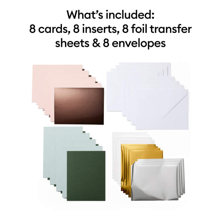 Cricut Joy™ Foil Transfer Insert Cards, Forest Grove Sampler - A6 Cricut Joy™ Foil Transfer Insert Cards, Forest Grove Sampler - A6