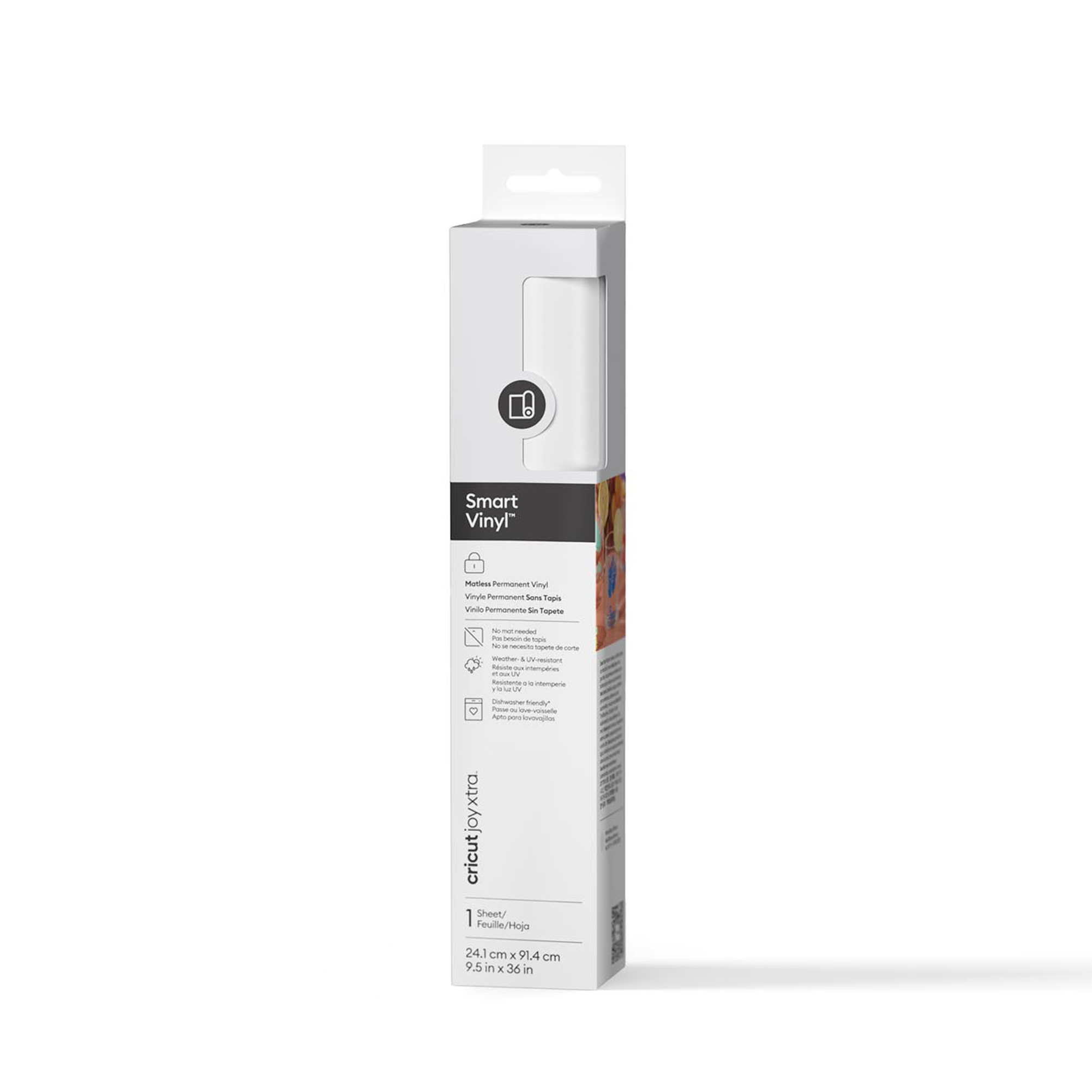 Cricut Joy Xtra Smart Vinyl – Permanent, Weiß (24,1 Cm X 91,4 Cm) | White