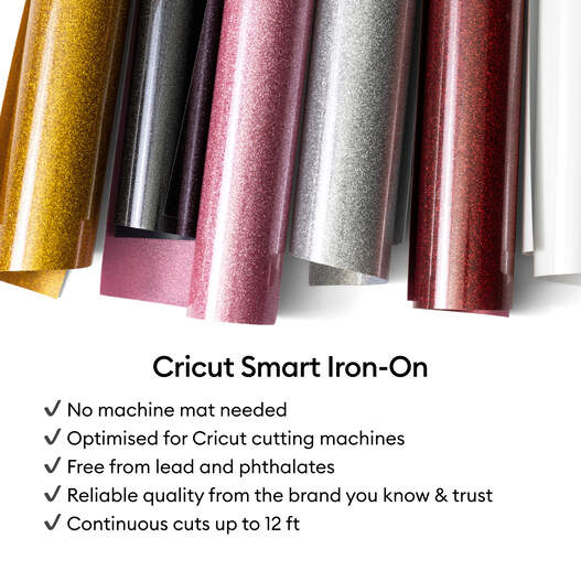 Smart Iron On&trade; Glitter Matless Heat Transfer Vinyl (3 ft)