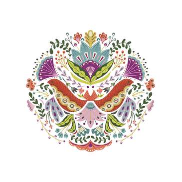 Iron-On Designs™, Mandala floral (LG)