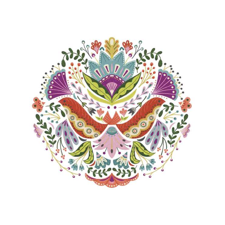 Iron-On Designs™, Floral Mandala (LG) Iron-On Designs™, Floral Mandala (LG)