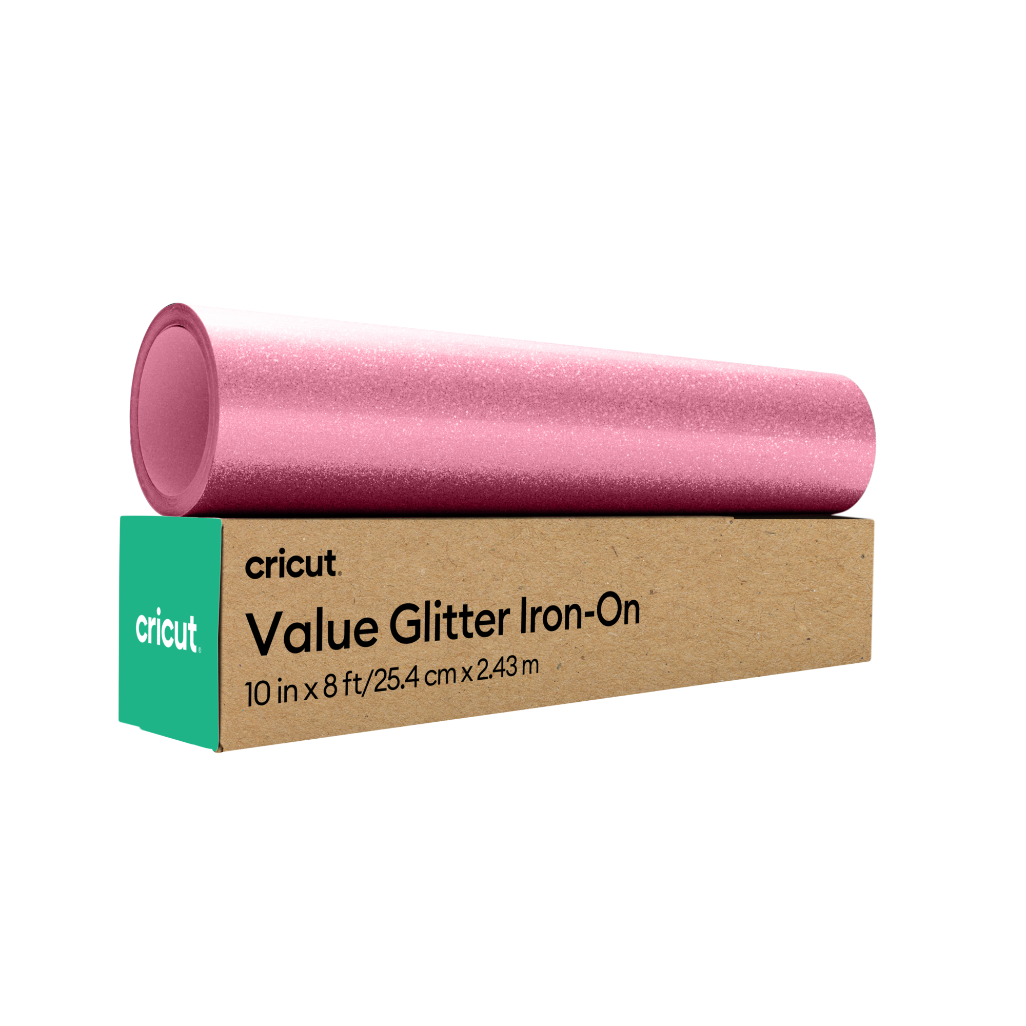 Glitzer Iron-On Im Vorteilspack (25,4 Cm X 2,4 M – 10 Zoll X 8 Fuß), Pink