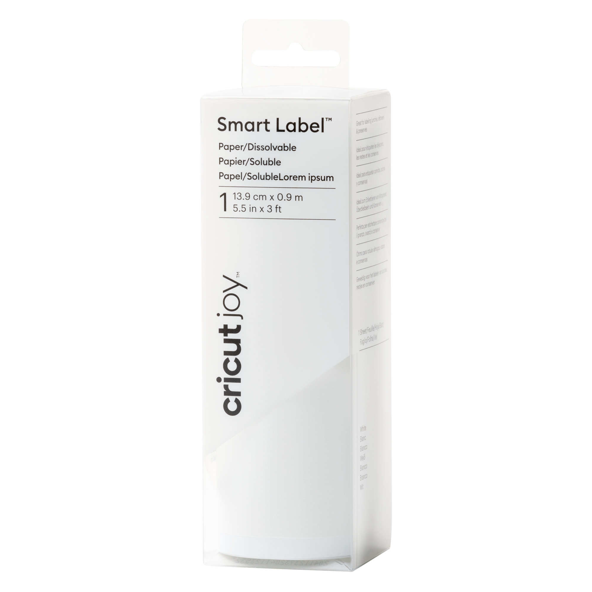 Cricut™ Joy™ Smart Label™ Paper – Dissolvable | White