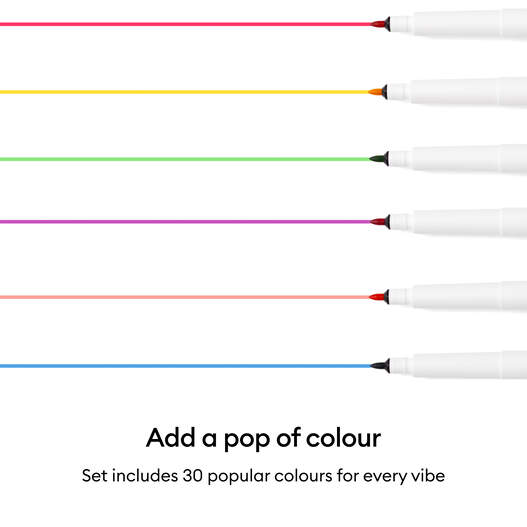 Infusible Ink&trade; Stifte, 1,0 mm, Ultimatives Musterset (30 Stk.) + Adapter