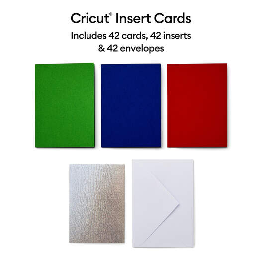Cricut Insert Cards Glitz and Glam Sampler | R10 42 Count | R40 30 Count |  S40 35 Count DIY Cardstock Crafts with Joy, Explore or Maker, No Glue