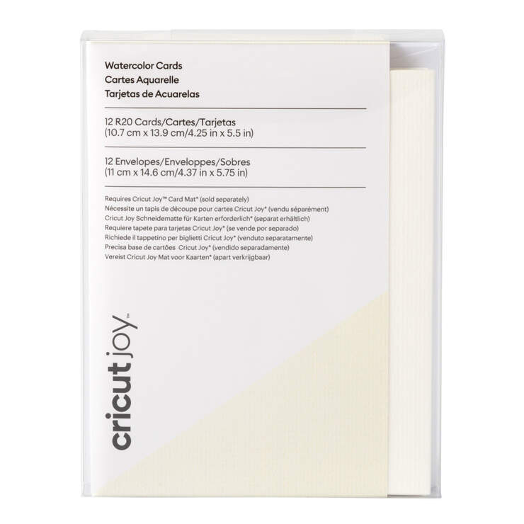 Cartes aquarelle Cricut Joy™ – R20 (12 unités) Cartes aquarelle Cricut Joy™ – R20 (12 unités)
