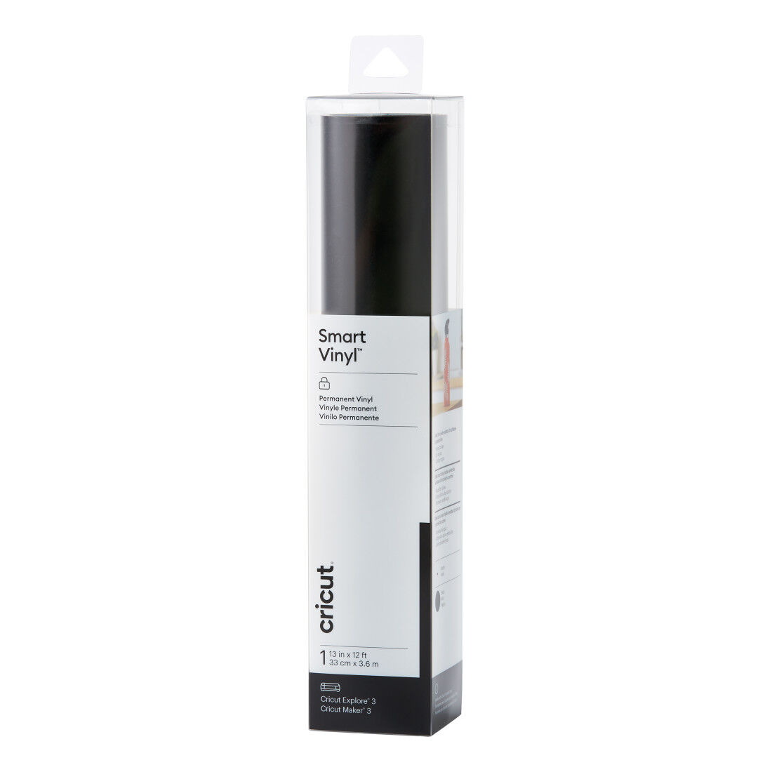 Cricut™ Smart Vinyl™ Matless Permanent Vinyl (12 ft) | Black
