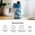 Shimmer Vinyl &ndash; Permanent (4 ft), Blue