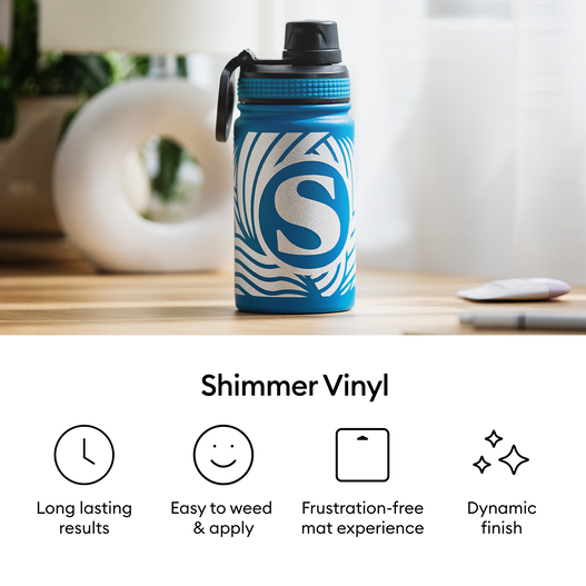Shimmer Vinyl &ndash; Permanent (4 ft), Blue